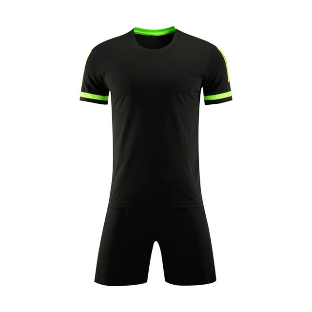Zpanxa Boys Summer Outfits Kids Gradient Basketball Suit Set Training Kit Sweat Absorbing Side Pockets Sports Suit 10 Years