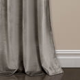 thumbnail image 4 of Prima Velvet Solid Room Darkening Window Curtain Panels Gray 38X95 Set, 4 of 6