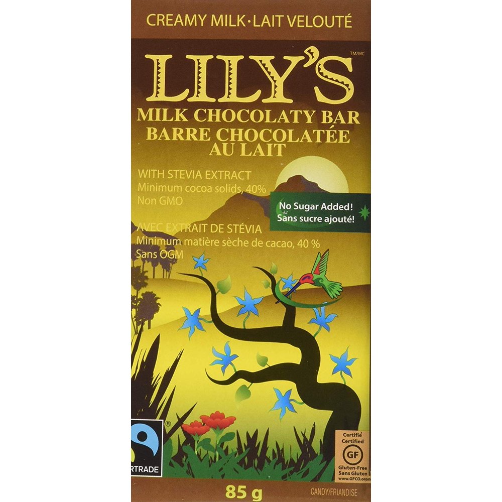 Lilly's Sweets Chocolate bar Milk Creamy, 3 oz