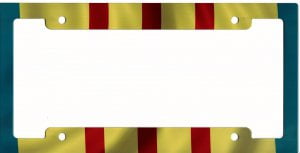 Vietnam Flag Metal License Plate Frame by Advanced Graphics