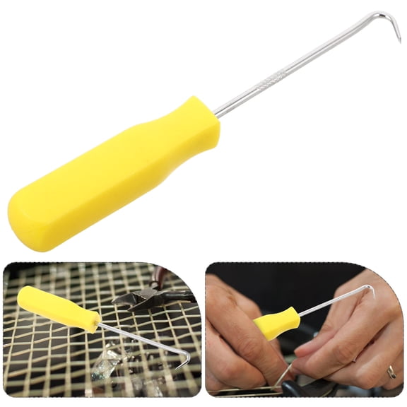 BESTYASH Yellow Multi-Purpose Stringing Tool for Racket Stringing, Threading, and Sports Gear Repair