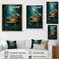 thumbnail image 4 of Designart "Surreal Sonata On The Blue Piano II" Music Floater Framed Canvas Art Print, 4 of 5