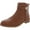 Brown PU, variant on Charter Club Womens Jevevaa Faux Leather Almond Toe Ankle Boots