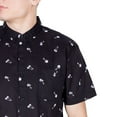 thumbnail image 2 of Visive Mens Big And Tall Short Sleeve Button Shirt, Printed Palm Shirts, 2 of 6