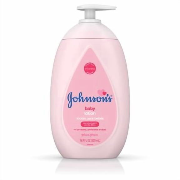 4 Pack - JOHNSON'S Moisturizing Baby Lotion with Coconut Oil, Hypoallergenic 16.90 oz