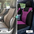 thumbnail image 3 of FH Group Premium 3D Air Mesh Purple Full Set Car Seat Cover with Air Freshener, 3 of 7