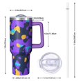 thumbnail image 3 of Camouflage 40oz Tumbler– Stainless Steel Insulated Tumbler with Handle and Straw, Large Capacity Travel Cup for Hot & Cold Drinks, 3 of 6
