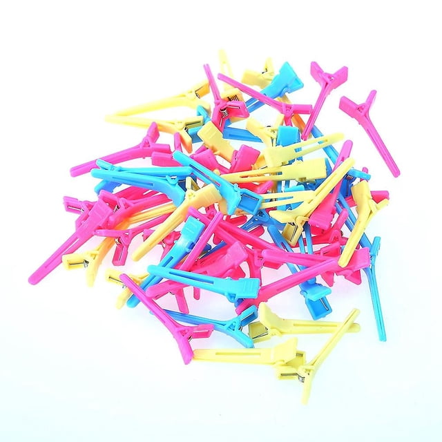 Lot de 60 barrettes colorées pour salon de coiffure, pour teinture, coupe et coiffure