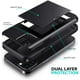 thumbnail image 2 of Compatible con Apple iPhone 12/iPhone 12 Pro Funda con ranura para tarjeta (negro), funda de PC de silicona TPU a prueba de golpes, 2 of 5