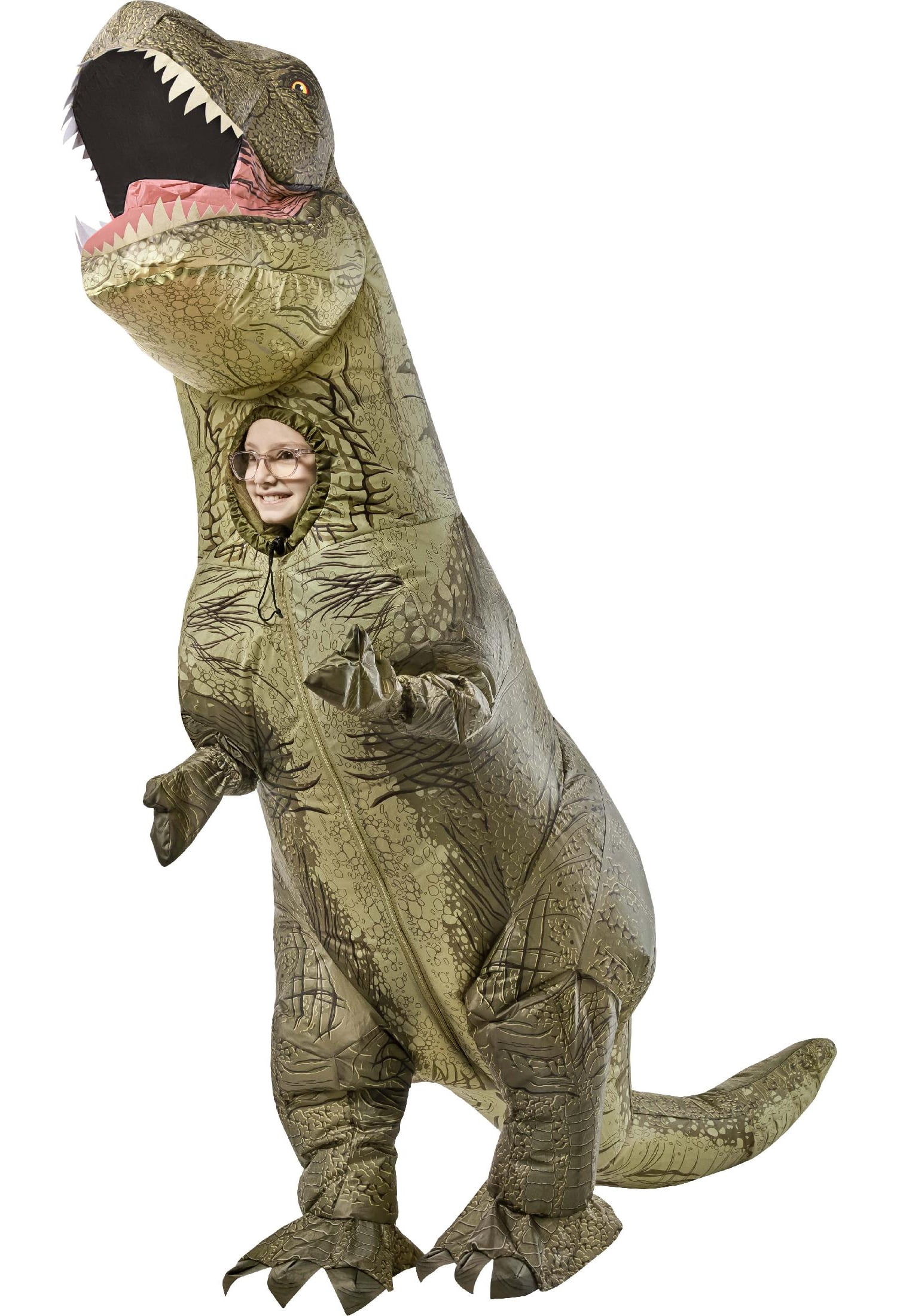 Jurassic World T-Rex Inflatable Halloween Costume for Children, One Size Fit, by Rubies