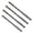 4 piece set, variant on 6/8/10/12mm Eccentric Drill Bit Four Edged Twist Drill Bit High Hardness Bevel Tip Serrated