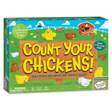 Peaceable Kingdom Count Your Chickens! Toddler Board Game For 3 Year Olds and Up