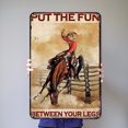thumbnail image 4 of Placa Metal Vintage para Niña Pintura Hierro Rectangular Arte Pared Del 30x40cm, 4 of 9