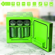 Minecraft Green Creeper 9 Can Mini Fridge 6.7L 1 Door Ambient Lighting 10.4 in H 10 in W 10 in D