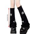 thumbnail image 5 of TINYSOME Leg Warmers Women Girls Japanese Style Lolitas Leg Warmer Star Knit Long Socks, 5 of 17