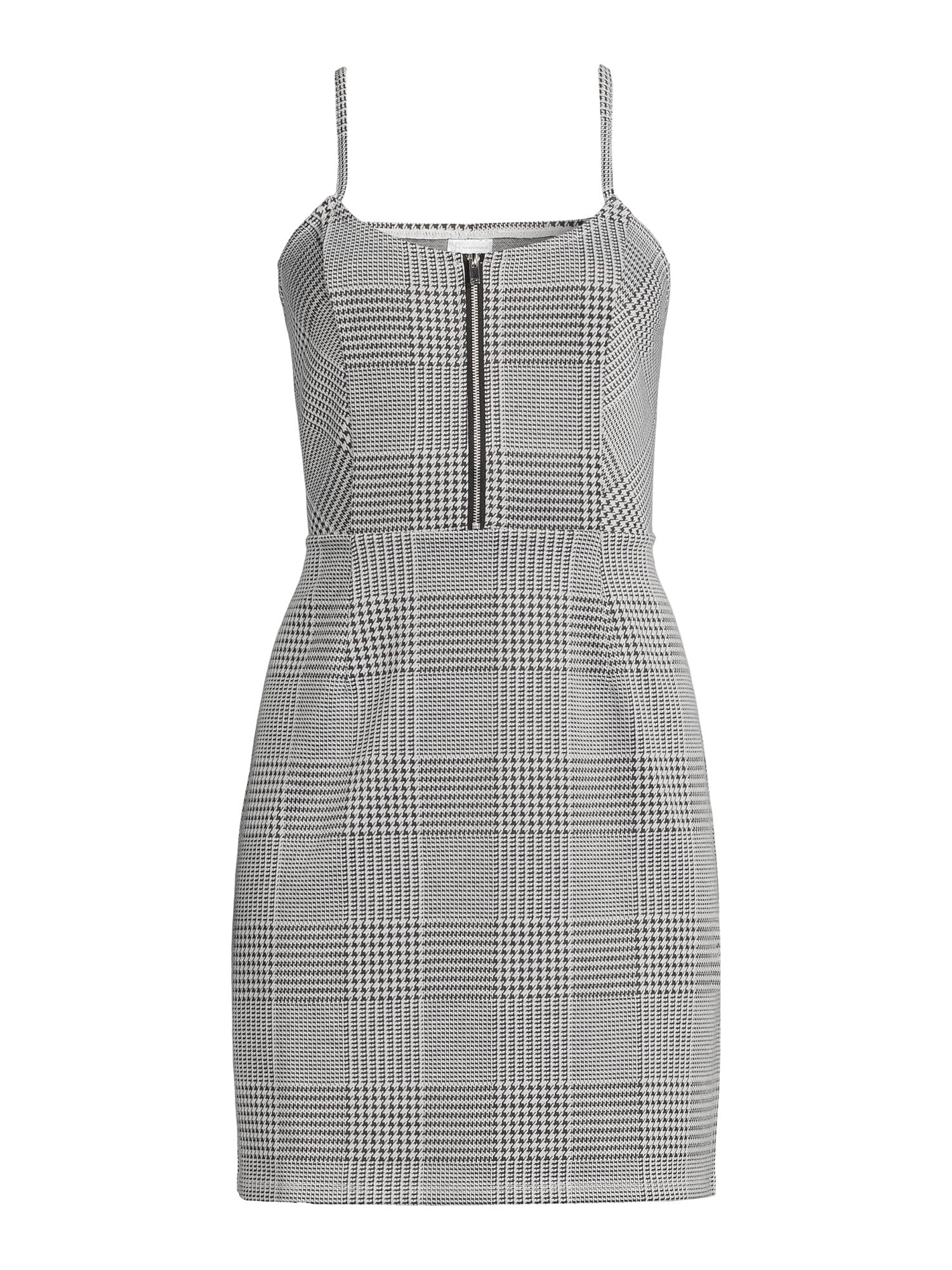 No Boundaries Juniors' Sleeveless Plaid Dress