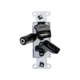 thumbnail image 4 of HDMI&REG;, USB AND 3.5MM AUDIO PASS THROUGH DECORATIVE WALL PLATE - WHITE, 4 of 4