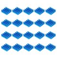 thumbnail image 5 of Uxcell 14x14x6mm Aluminum Heatsink Electronic Radiators for MOS IC Chip Blue 20 Pack, 5 of 5