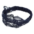 thumbnail image 5 of Unique Bargains 1 Pc Headband Rose Lace Hairband for Women Navy Blue, 5 of 5