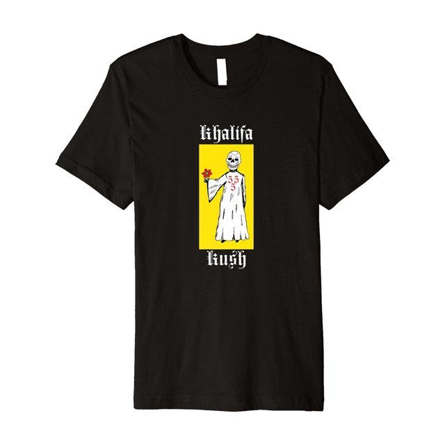 Wiz Khalifa - Camiseta Reaper Flowers de Algodón para Adultos Unisex (Negro)