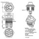 thumbnail image 2 of 1PC 100A Marine Boat Car RV Battery Disconnect Isolator Cut Off ON Off Kill Switch 12V-32V Car Accessories Car Parts, 2 of 5