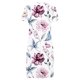 thumbnail image 5 of Vestido estampado floral con cuello en V de manga corta informal de verano para mujer a la moda Fridja  qw6488, 5 of 5