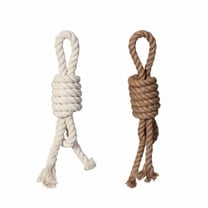MesuBari Handmade Jute Rope Buoy, Knotted Rope Nautical Coastal Rustic & Unique Wall Hanging Wall Sculpture Home Wall Decor, Beach, Ocean Theme Decoration, Set of 2