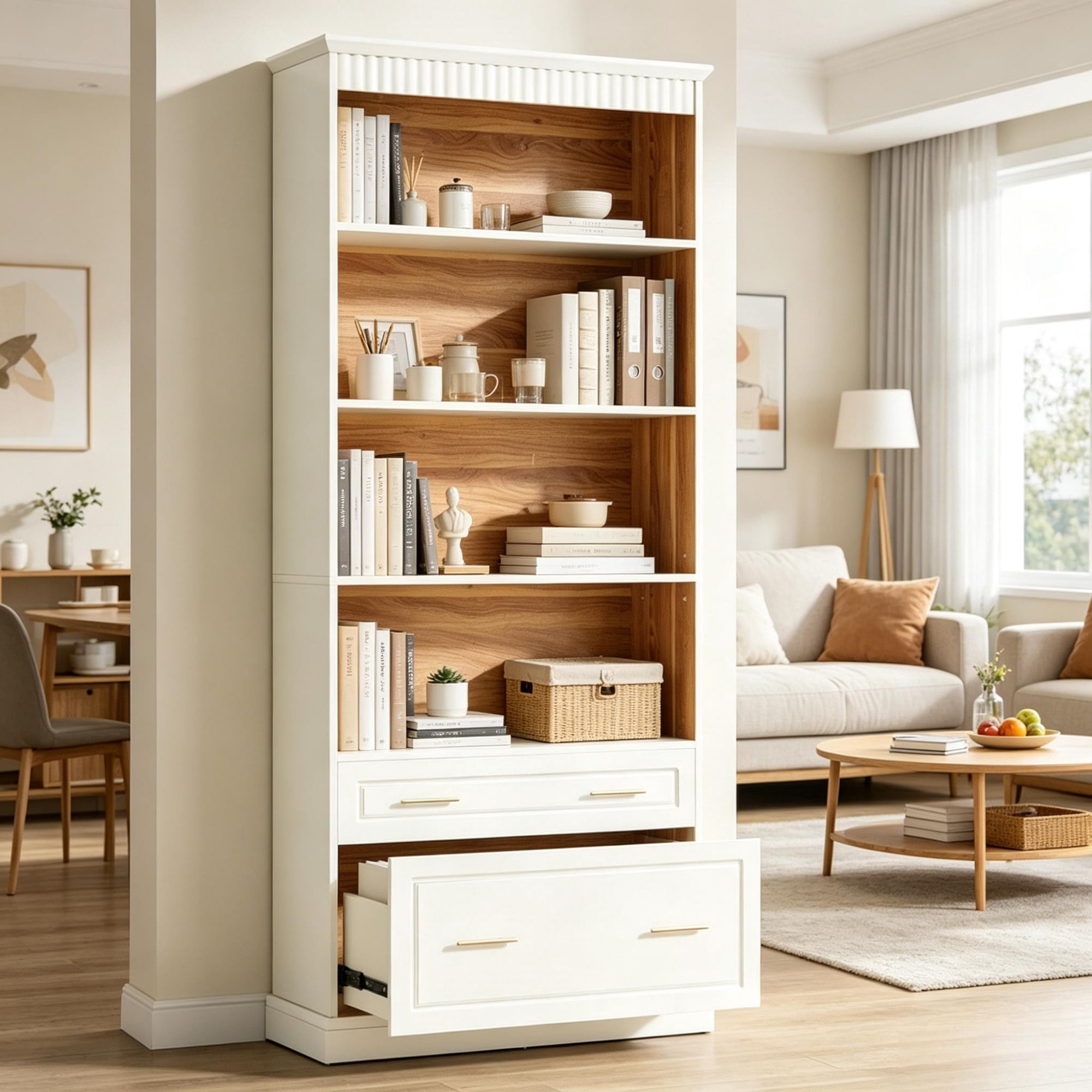 Bookshelf Storage Rack
