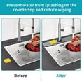 AOWOO Kitchen Sink Splash Guard, Silicone Faucets Drip Catcher Tray