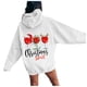 thumbnail image 4 of WILLBEST Sudadera de Mujer con Estampado de Letras, Sudadera con Capucha de Manga Larga y Bolsillos, Talla 83 Chica​​, 4 of 7