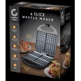 thumbnail image 7 of Classic Waffle Iron, 4 Square Belgian Waffle Maker, Non-Stick with Indicator Lights, Compact Design for Easy Storage, Black, 7 of 7