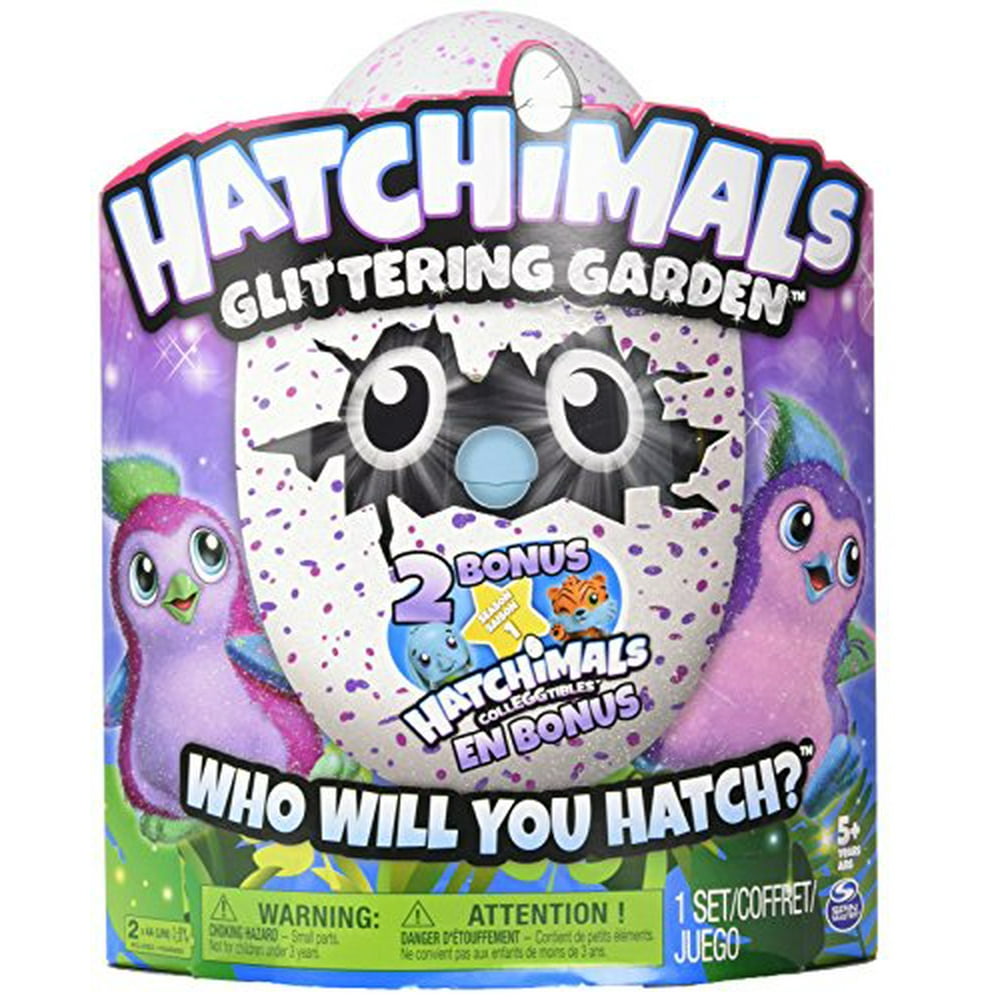 hatchimals glittering garden sound clip on