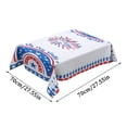 thumbnail image 3 of TOWED22 Independence Day Table Cloth Coffee Table Table Cloth Holiday Decoration Cloth Cotton Linen 70x70cm(D), 3 of 5