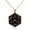 Antiqued Copper and Black, variant on D20 Dice Double Sided Enamel Pendant Necklace | Clayton Jewelry Labs