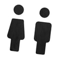 thumbnail image 4 of Letreros para baños de hombres y mujeres Letreros para baños Decoración de madera resistente Letreros de madera para baños para restaurantes Lugares, 4 of 8