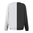thumbnail image 4 of Ahdbta Women's Crewneck Sweatshirts Casual Long Sleeve Loose Fitted Shirts Trendy Fall Color Block Pullover Tops with Pockets, 4 of 5