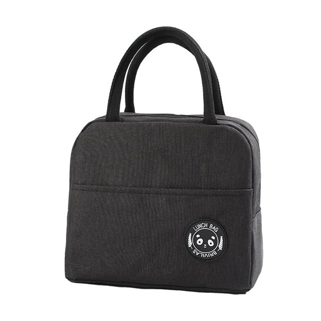 Lunch Box Insulated Lunch Container Water-resistant Fabric With Zippered Pockets For Car Travel Work Picnic