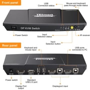 Tesmart 2-port Kvm Switch - Displayport 1.2