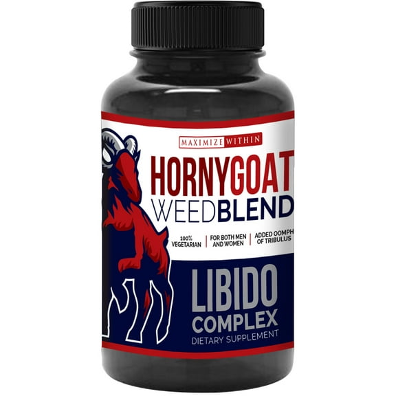 Maximum Slim Maximize Within Horny Goat Weed Blend, 60 Count Bottle, Energy Support