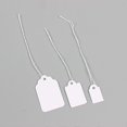 thumbnail image 5 of Pack of 500 (35 x 22mm) White Tagging Tags Price Tags Price Tags Display Tags with Hanging String, 5 of 5