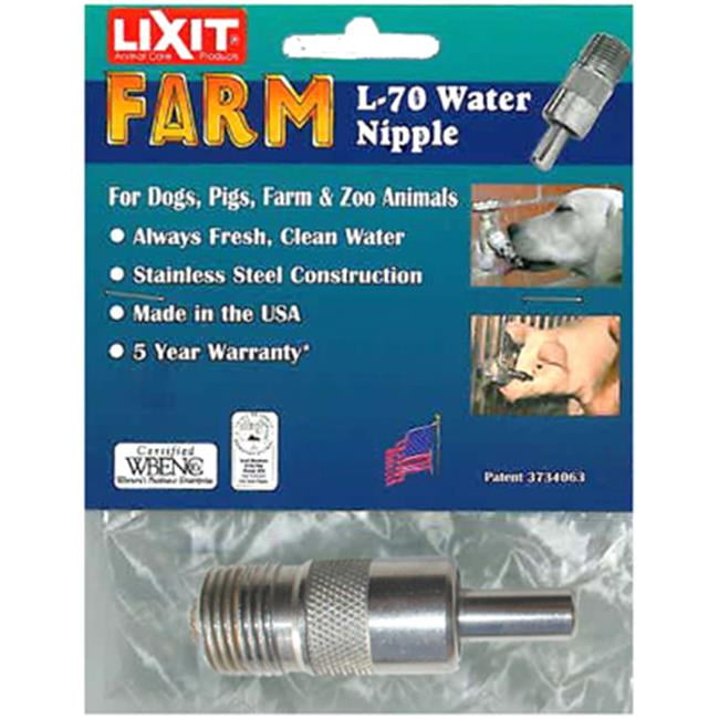 Lixit oraton 0900 L70 Stainless Steel Nipple Valve