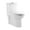 White, variant on Swiss Madison Sublime Matte Black Ceramic Elongated 12in, 1.1/1.6 GPF Toilet