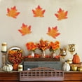 thumbnail image 4 of Kraoden Artificial Maple Leaf Fall Decoration, 50pcs, Realistic and Durable, Perfect for Classroom, Halloween Party, Home Decor, Holiday and Seasonal Decorations, Easy to Maintain, 4 of 6