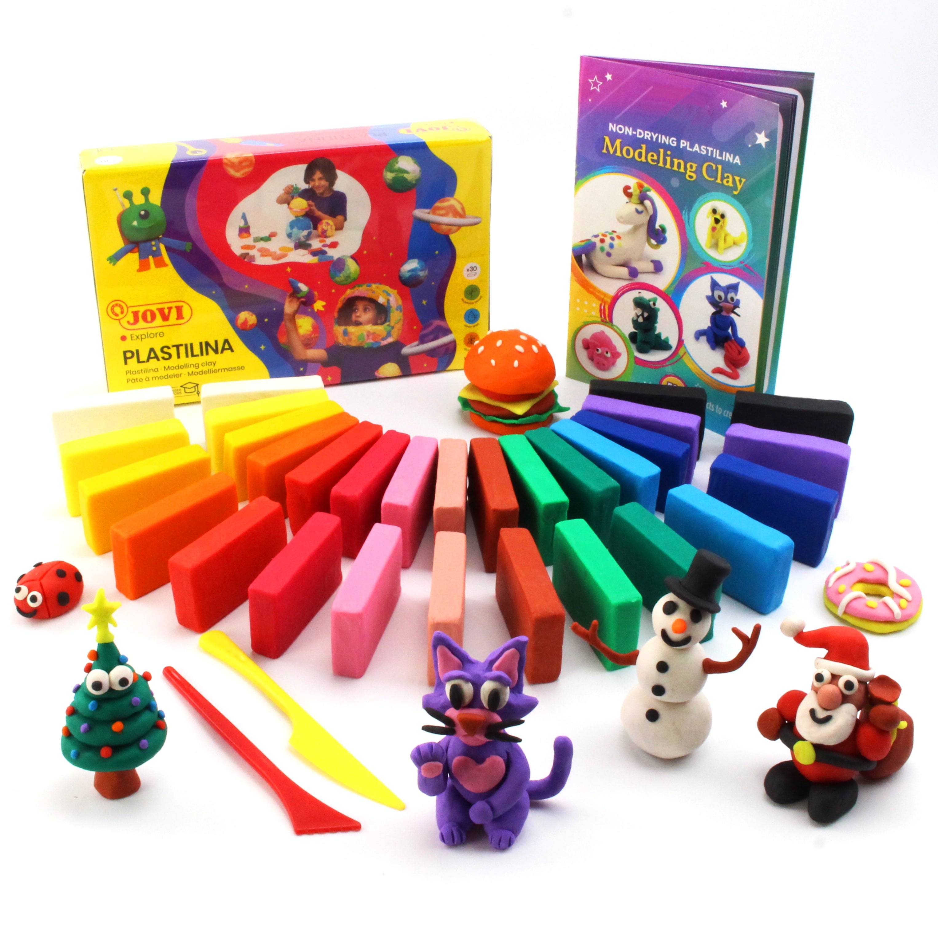 Buy Jovi Plastilina Reusable and NonDrying Modeling Clay Set of 30