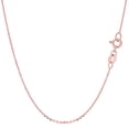 thumbnail image 1 of 10k Rose Gold Cable Link Chain Necklace, 1mm, 18", 1 of 1
