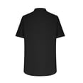 thumbnail image 6 of Summer Savings Clearance Inleife Women's Fashion Summer V-Neck Button Solid Color Casual Loose Short-Sleeved Top Short Sleeve V-Neck Top/shirt, 6 of 6
