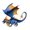 Blue, variant on Regal Art & Gift Dragon Decor 12" - Blue Metal 12.5" Mythical Figurine