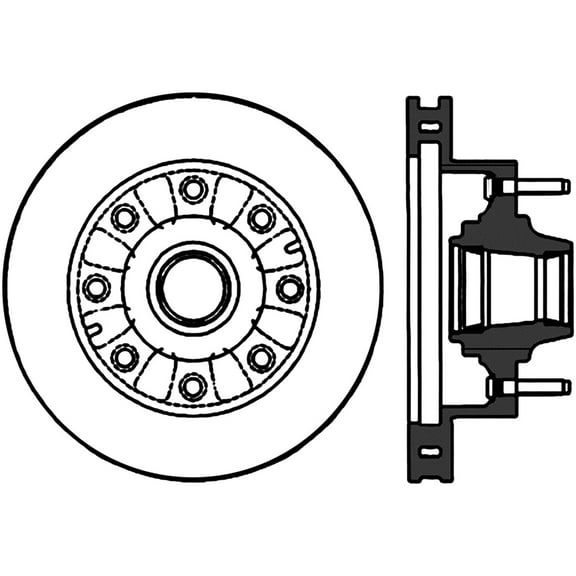 Centric Parts 121.65072 C-Tek Standard Brake Rotor Fits select: 1999-2000 FORD F250, 1999-2002 FORD F350