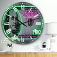thumbnail image 2 of Designart Oversized Multicolor Analog Round Modern Wall Clocks, CLM25769-C23, 2 of 3