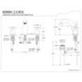 thumbnail image 2 of Kingston Brass KB8982DX 8 in. Widespread Bathroom Faucet, Polished Brass, 2 of 5